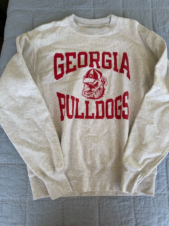 Champion Other - Champion Georgia Bulldogs Red Logo Crewneck Sweatshirt